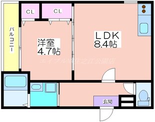 フジパレス住吉遠里小野Ⅲ番館の物件間取画像